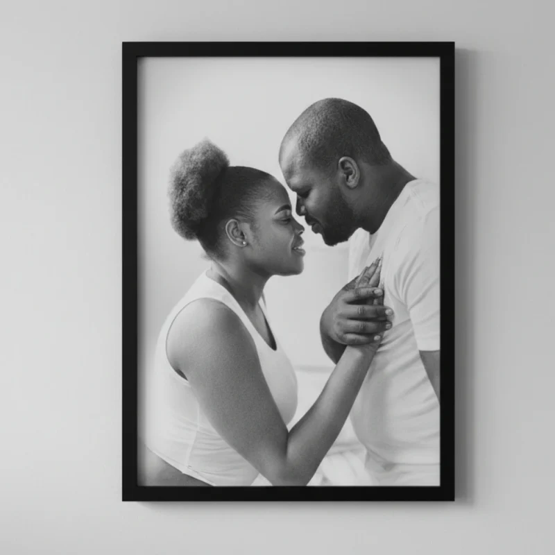 Couple’s Pencil Portrait Drawing Nairobi