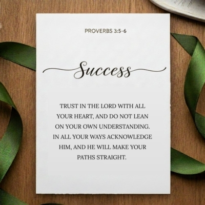 Faith & Prayer Success Card