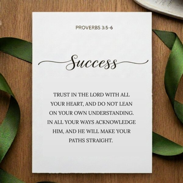 Faith & Prayer KCSE Card Faith & Prayer Success Card