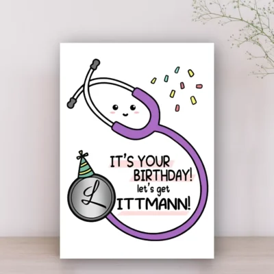 Funny Birthday Card for Doctor