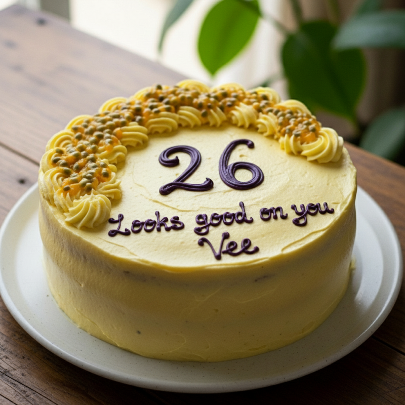 Gourmet Birthday Cake with Custom Message