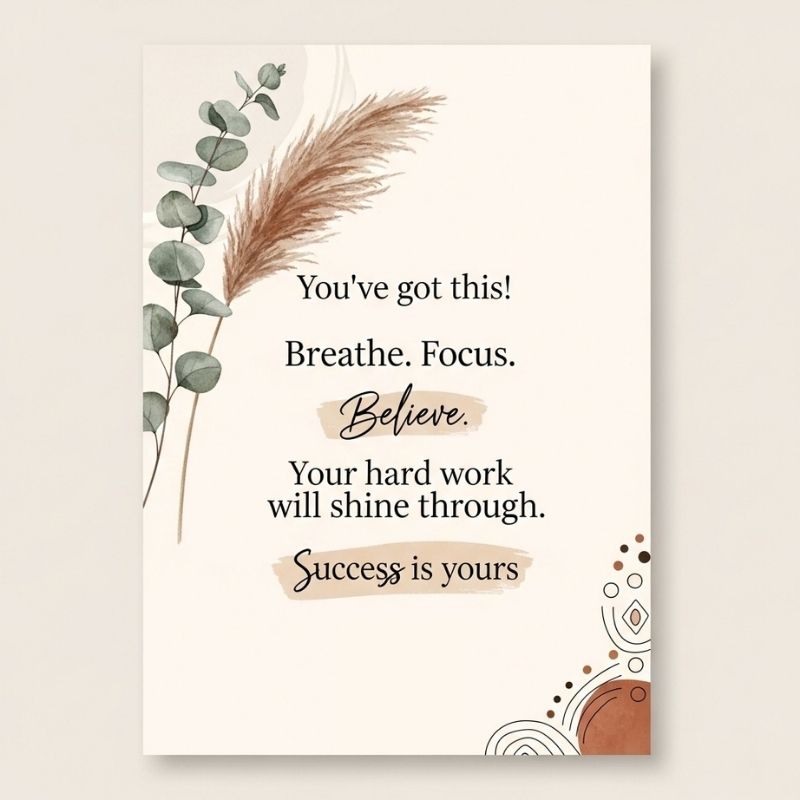 success card for sister Kenya