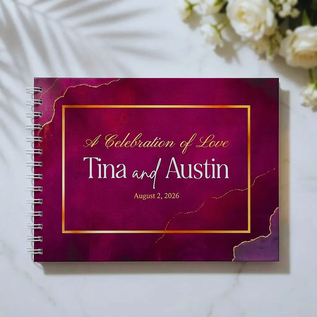 personalized wedding guestbook Kenya