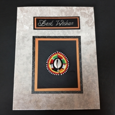 beaded handmade success card Kenya