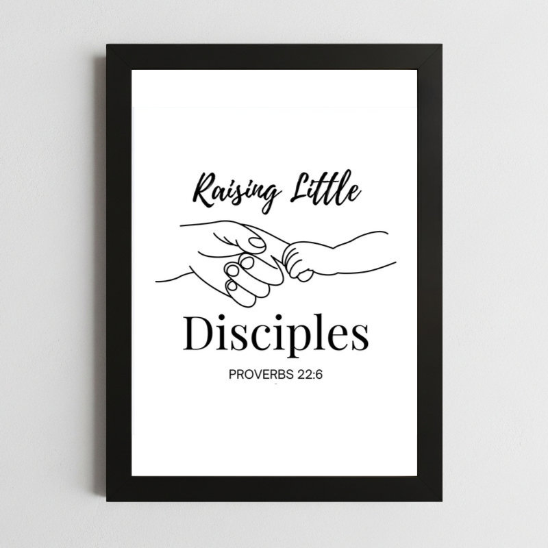 Bible Verse Wall Art Mockup_109 Proverbs 22:6 Wall Art