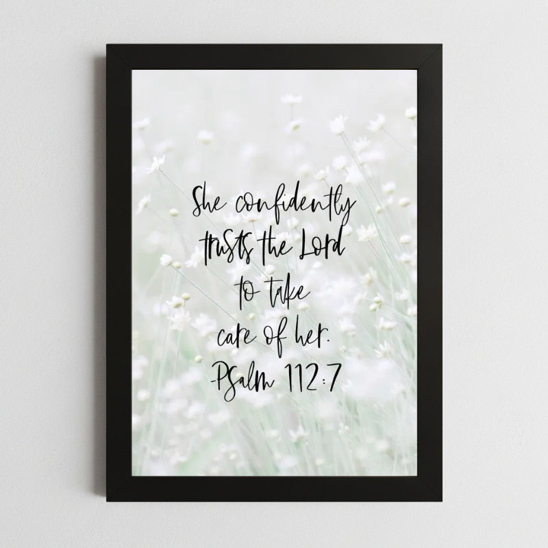 Psalms 112:7 Wall Art