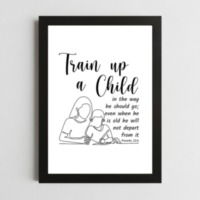 Proverbs 22:6 Scripture Wall Art
