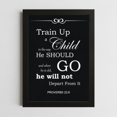 Proverbs 22:6 Christian Wall Art