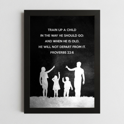 Proverbs 22:6 Faith Wall Art