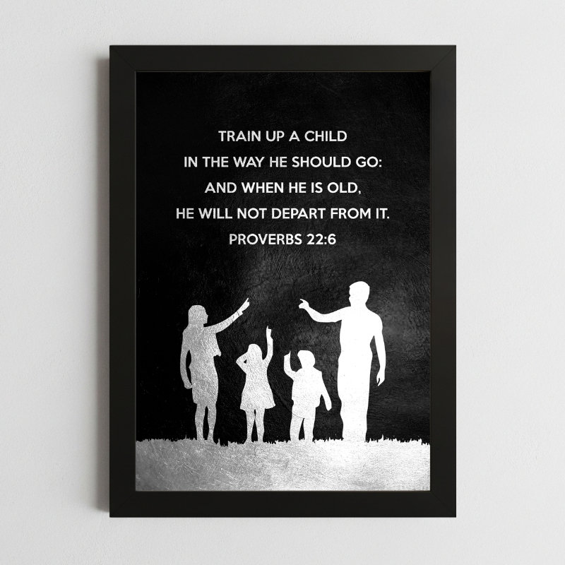 Proverbs 22:6 Faith Wall Art
