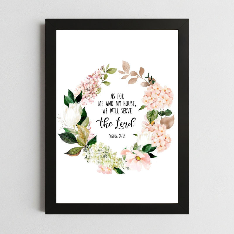 Joshua 24:15 Home Wall Art
