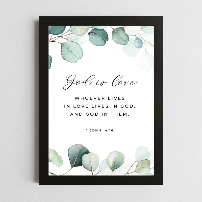 1 John 4:16 Wall Art