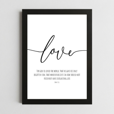 John 3:16 Wall Art