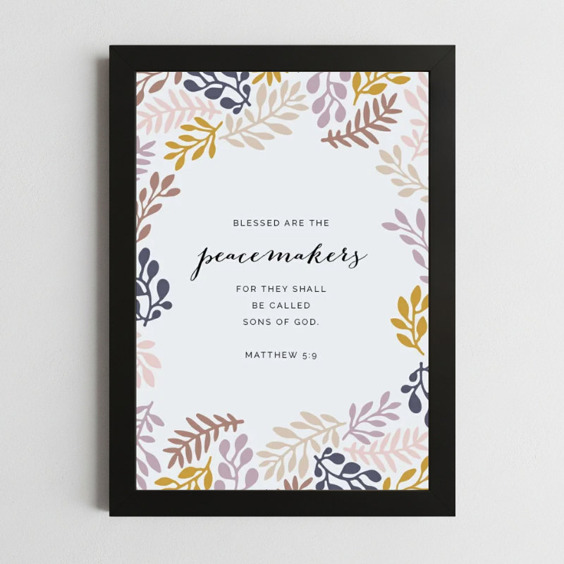 Matthew 5:9 Wall Art