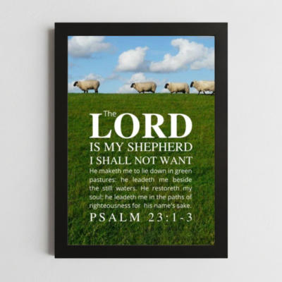 Psalms 23:1-3 Wall Art