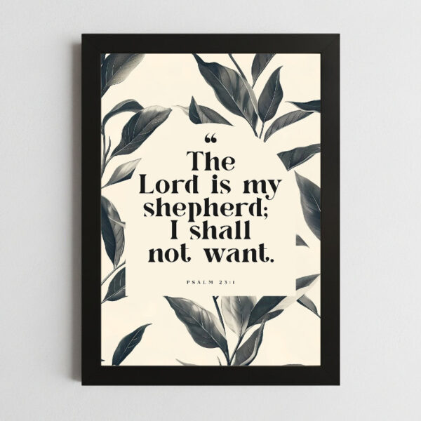 Bible Verse Wall Art Mockup_132 psalms 23:1-3 shepherd wall art