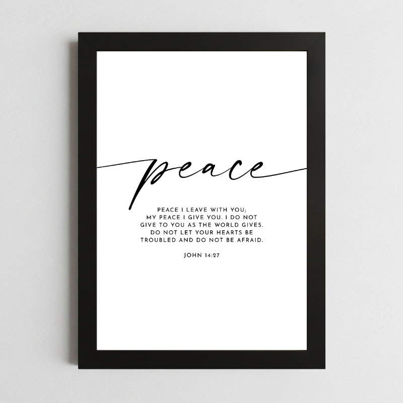 john 14:27 wall art