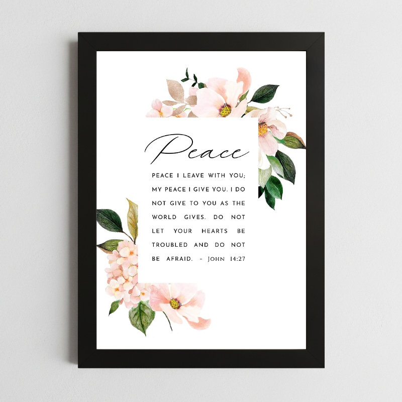 john 14:27 peace wall art