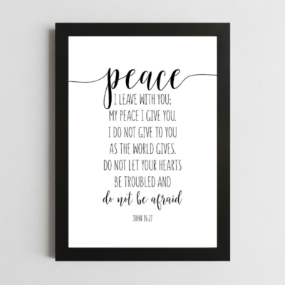 john 14:27 devotional wall art