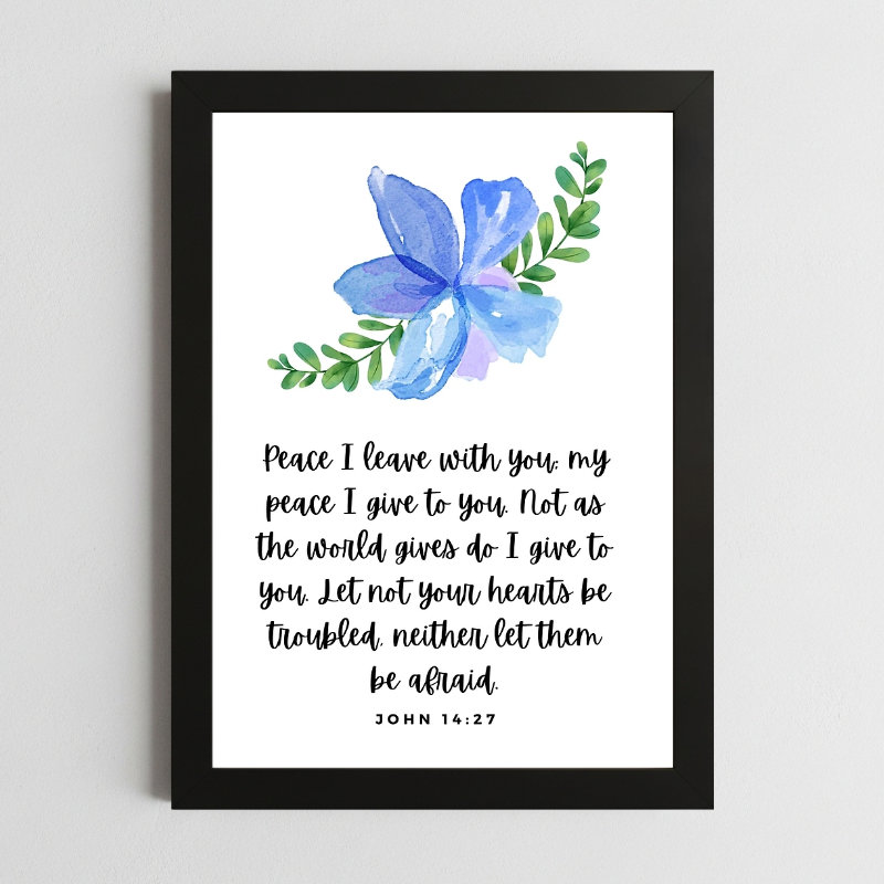 john 14:27 comfort wall art