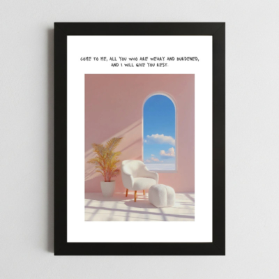 matthew 11:28 christian wall art kenya