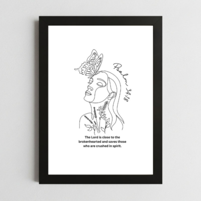 psalms 34:18 wall art kenya