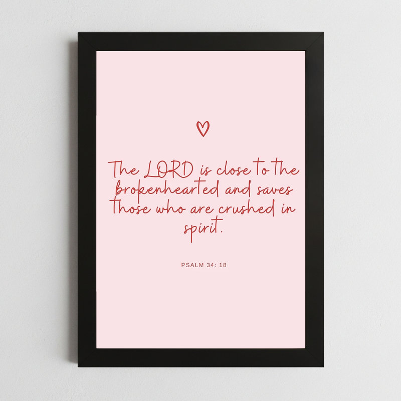 Bible Verse Wall Art Mockup_148 psalms 34:18 christian wall art kenya
