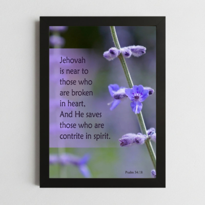 psalms 34:18 framed wall art kenya