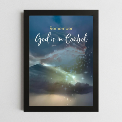 “Remember God is in Control” Wall Art