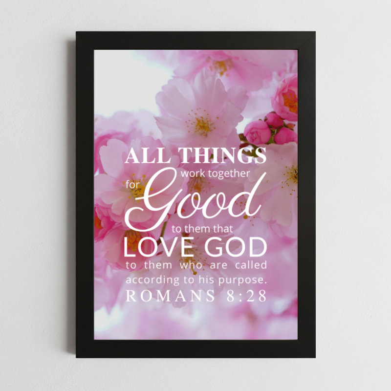 Bible Verse Wall Art Mockup_31 Romans 8:28 Encouragement Wall Art