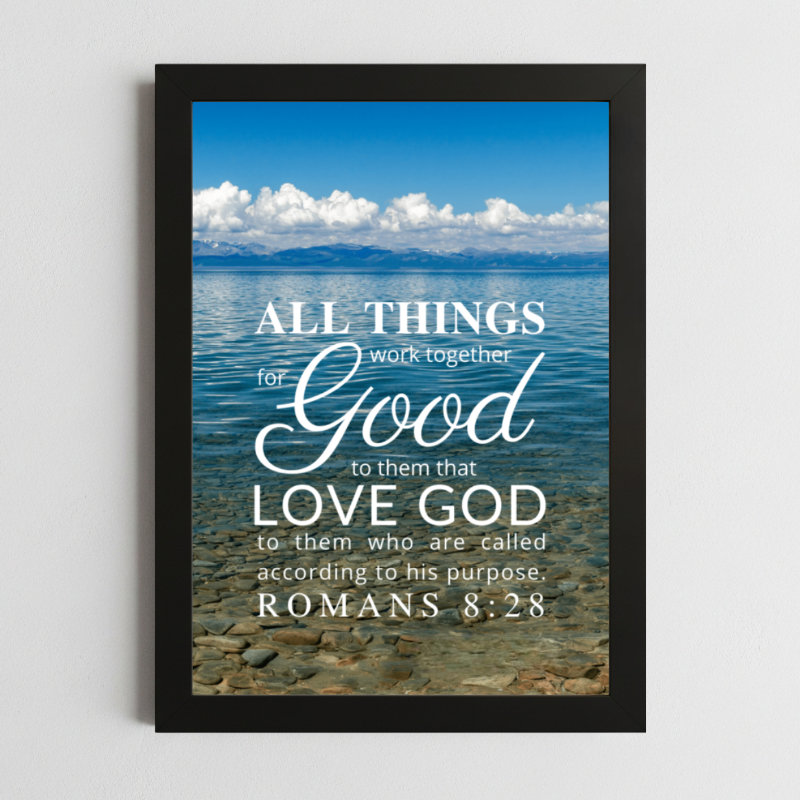 Romans 8:28 Faith Wall Art