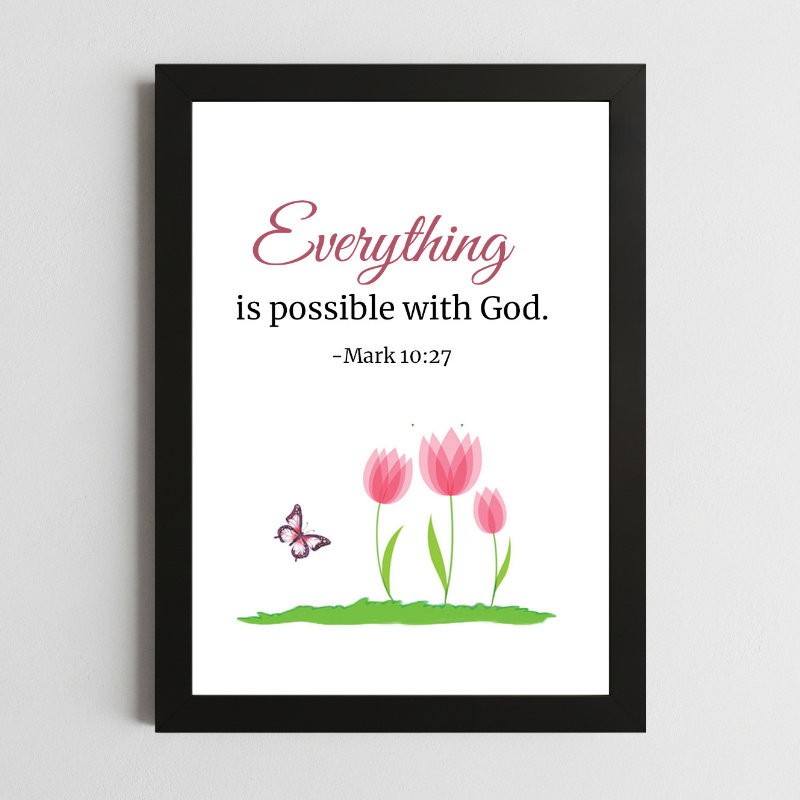 Bible Verse Wall Art Mockup_35 Mark 10:27 Wall Art