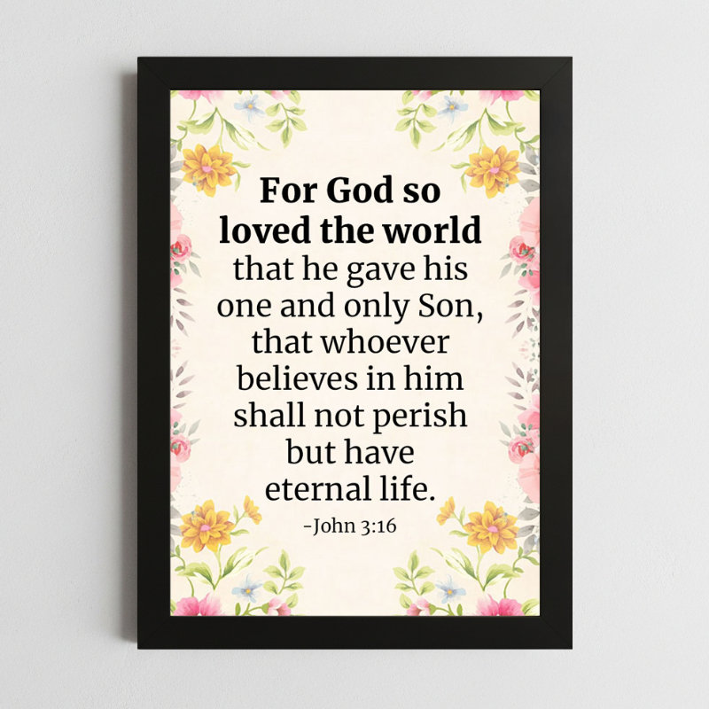 John 3:16 Wall Art