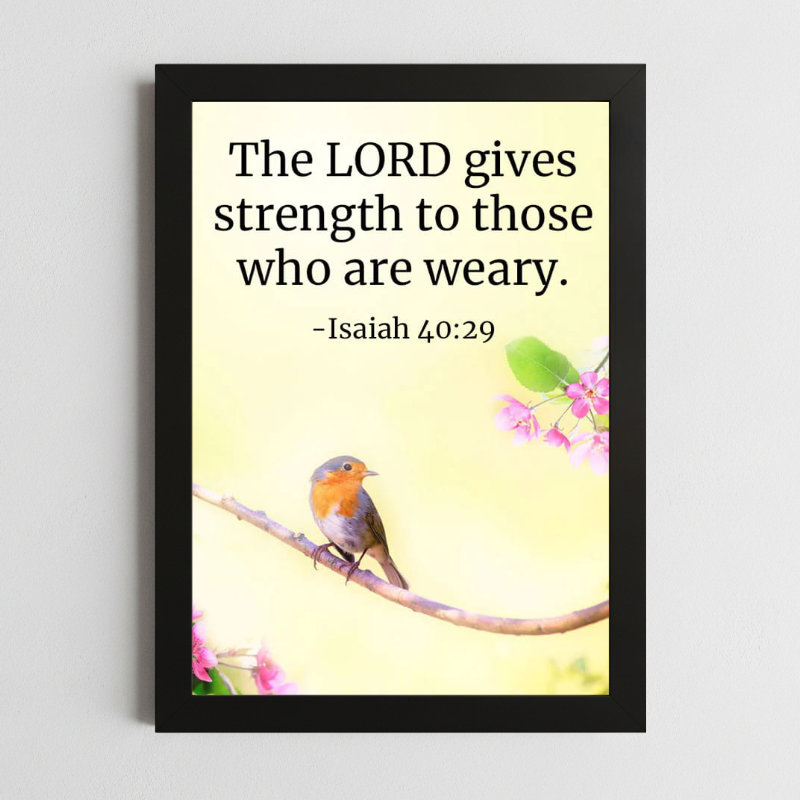 Bible Verse Wall Art Mockup_45 Isaiah 40:29 Wall Art