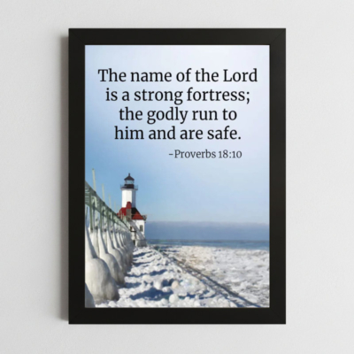 Proverbs 18:10 Wall Art