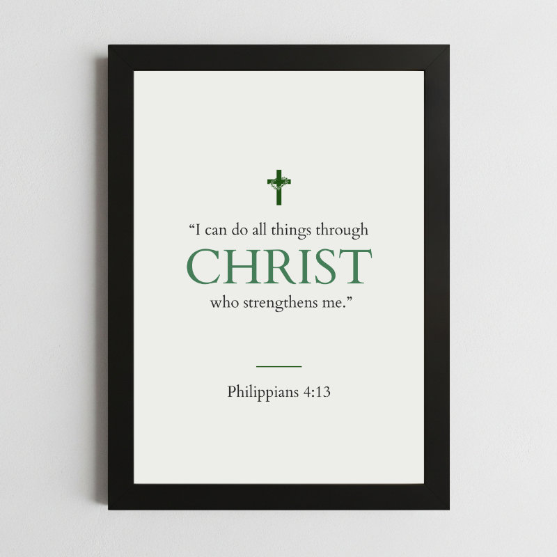 Philippians 4:13 Wall Art