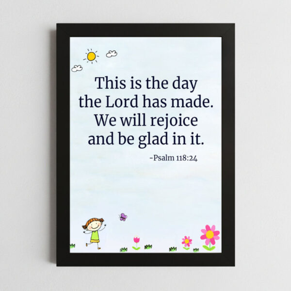 Bible Verse Wall Art Mockup_66 Psalms 118:24 Wall Art