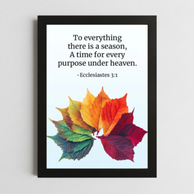 Ecclesiastes 3:1 Wall Art
