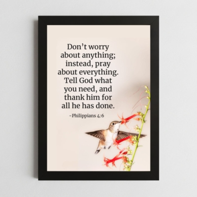 Philippians 4:6 Wall Art