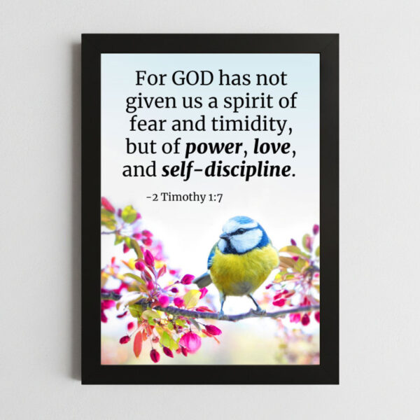 Bible Verse Wall Art Mockup_73 2 Timothy 1:7 Wall Art