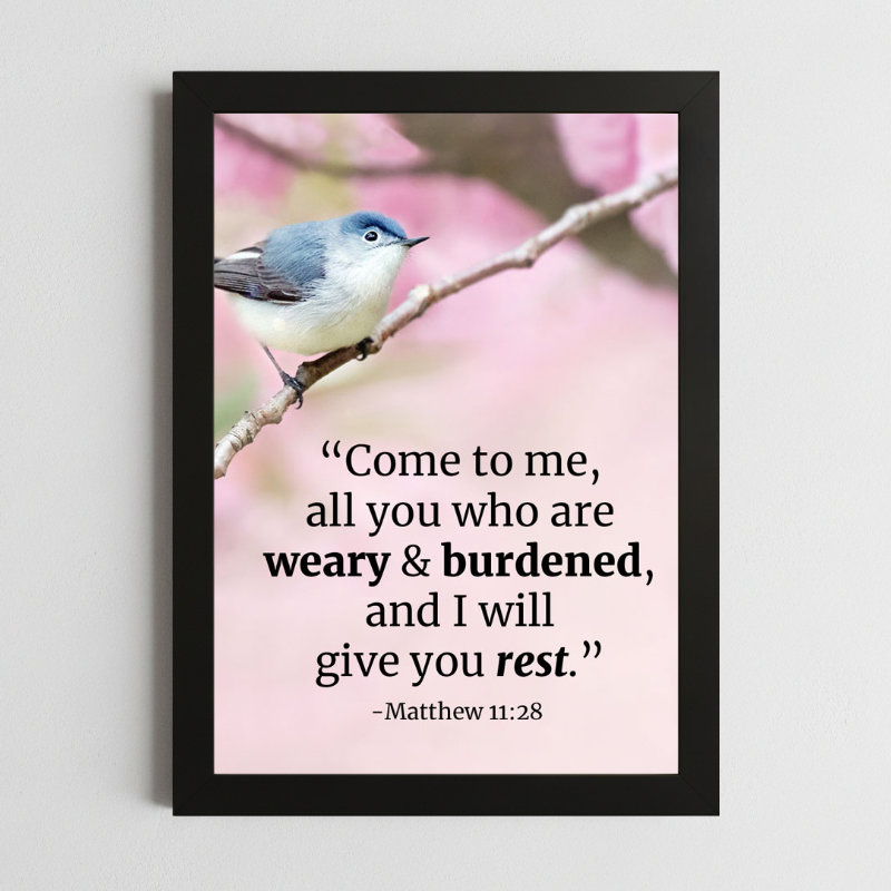Matthew 11:28 Inspirational Wall Art