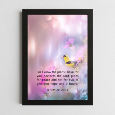 Jeremiah 29:11 Hope Wall Art