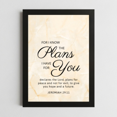 Jeremiah 29:11 Faith Wall Art