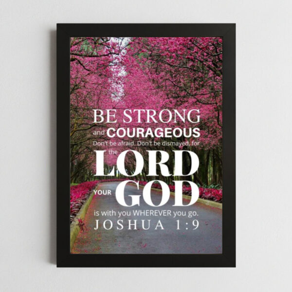 Bible Verse Wall Art Mockup_87 Joshua 1:9 Wall Art
