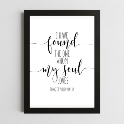 Song of Solomon 3:4 Romantic Wall Art