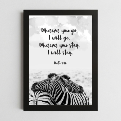 Ruth 1:16 Wall Art