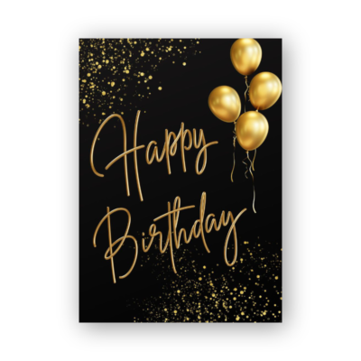 Glitter Birthday Card – Sparkling Celebration