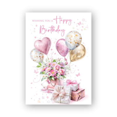 Quilled Floral Wreath Birthday Card