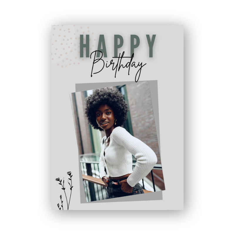Custom Photo Collage Birthday Card