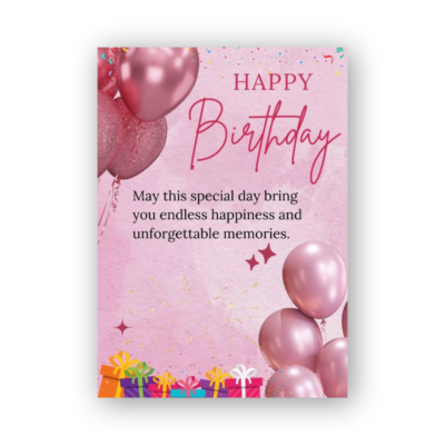 Cartoon Safari Animal Birthday Card